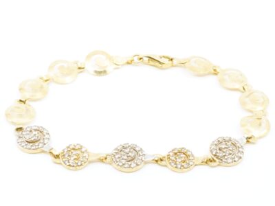 Armband tvåfärgat Guld