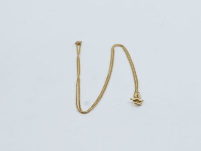 Halskedja pansar guld 18K