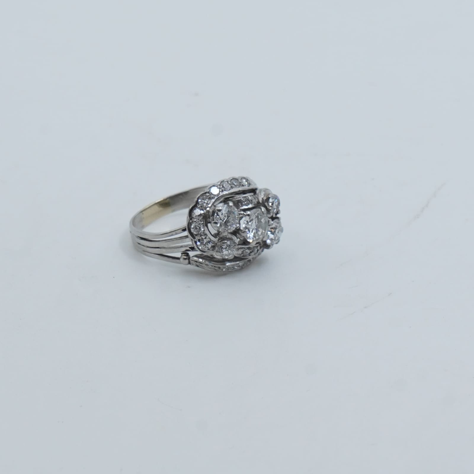 Ring Vitguld 18K