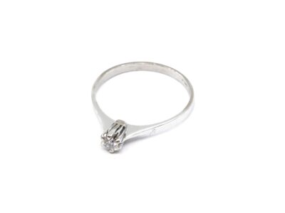 Ring Vitguld 18K Med diamant