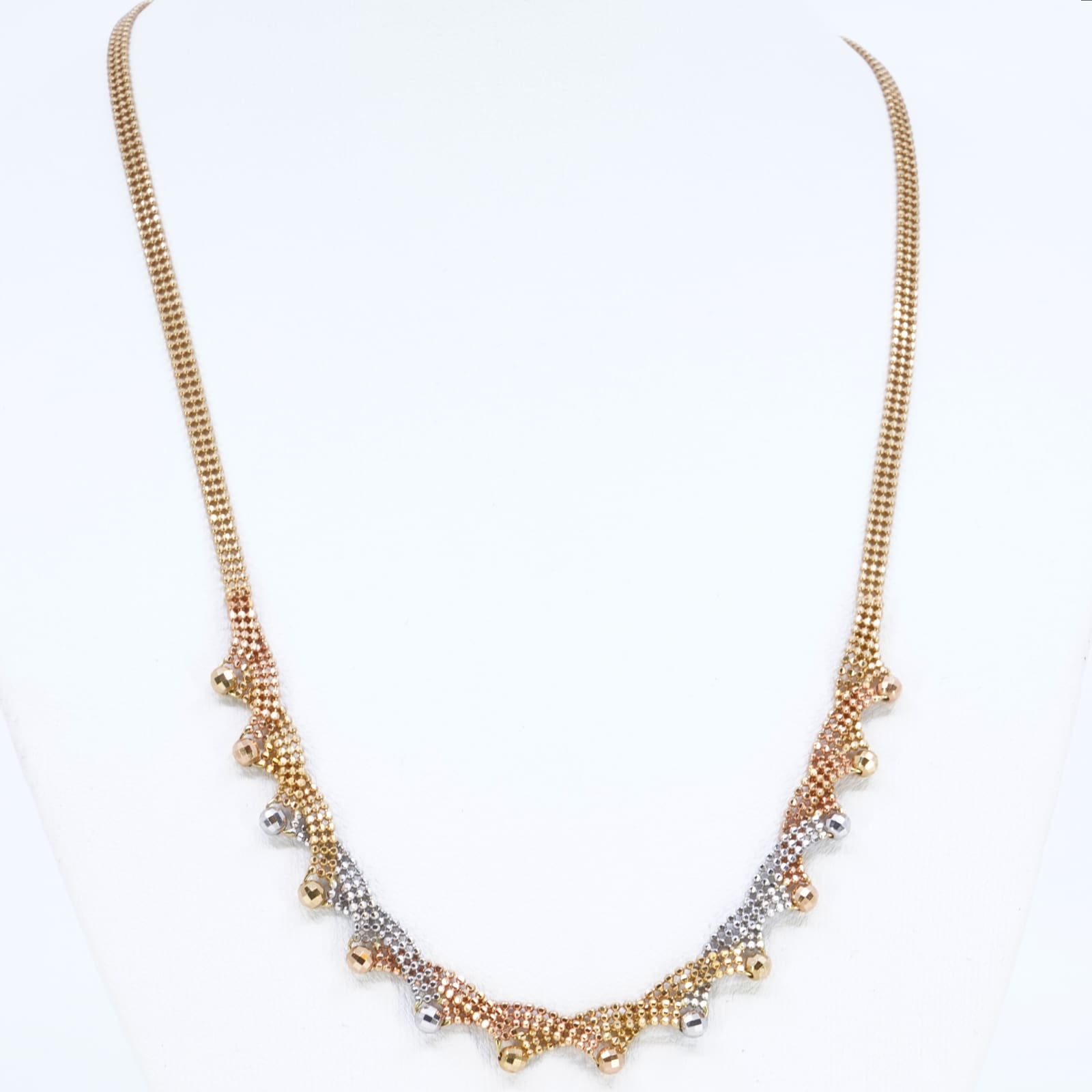 Collier treradig Kullänk