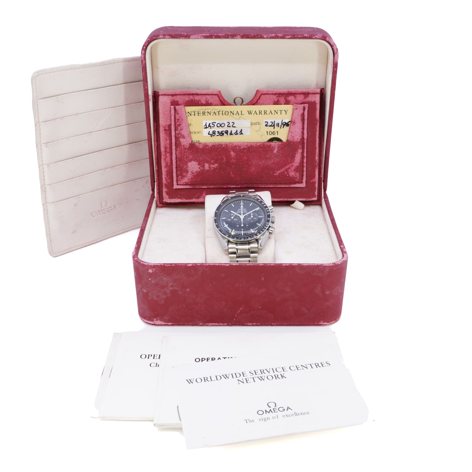 Omega Speedmaster Professional “Tachymètre” s.k. “Moon Watch” 42mm – SU 345.0022 – certifikat & box