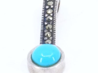 Hänge Sterlingsilver med turkos sten