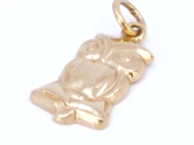 Hänge/berlock "Uggla" Guld