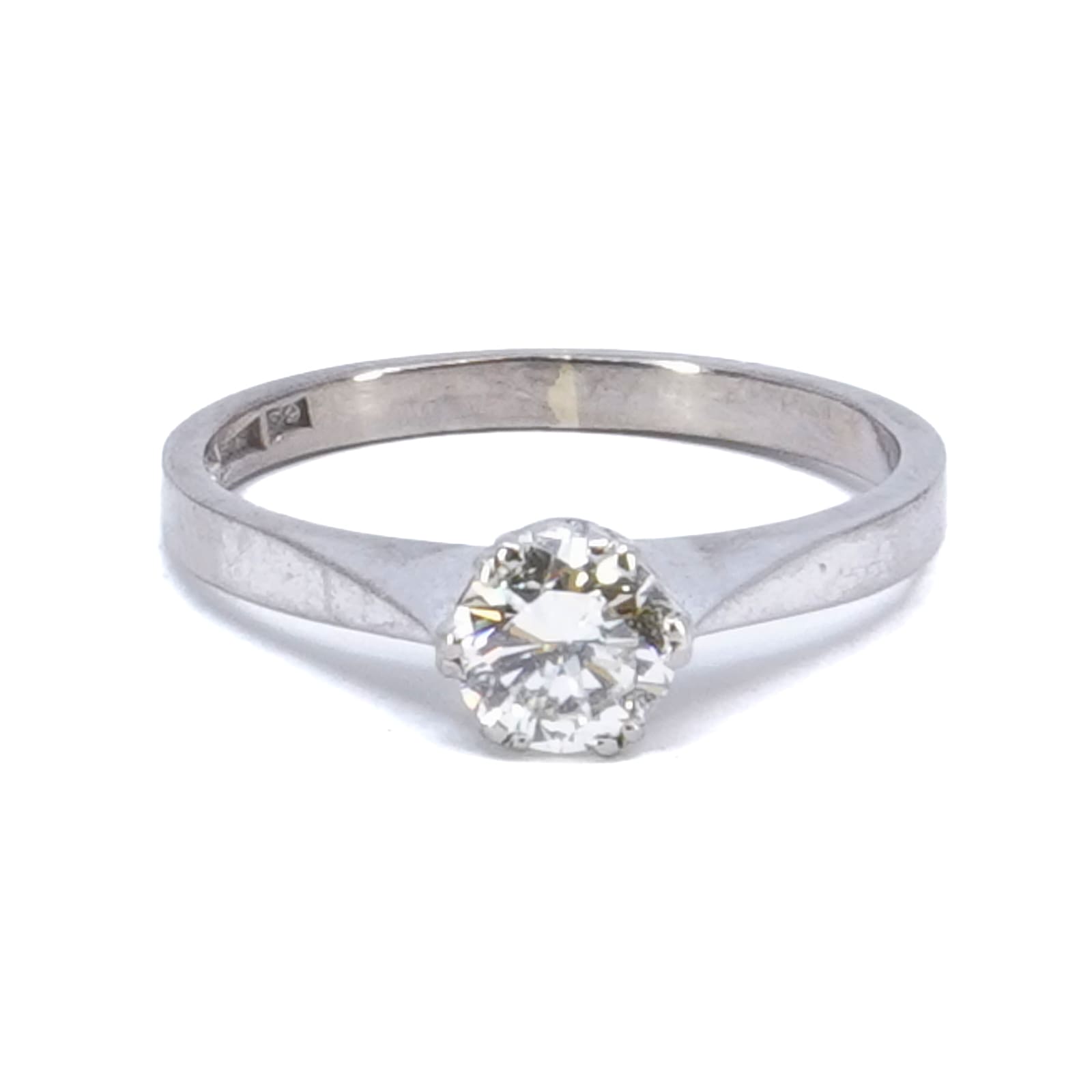 Solitärring 18K vitguld,