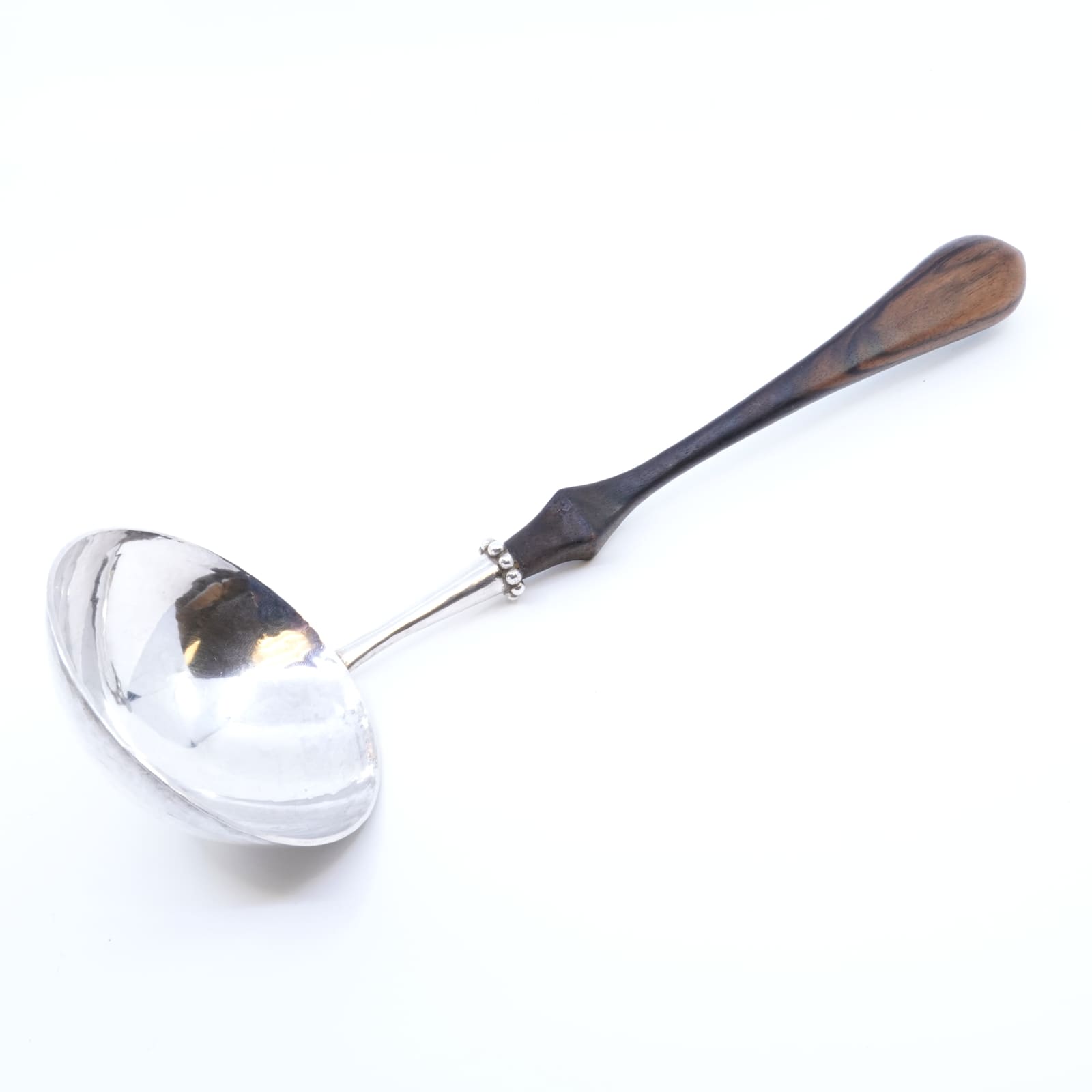 Soppslev med trähandtag Sterlingsilver - Birgitta Holmgren