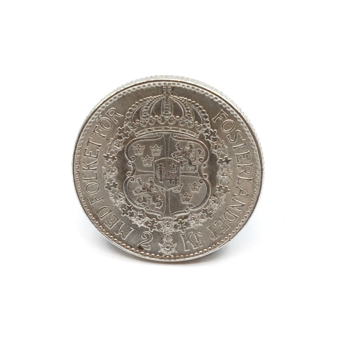 Minnesmynt Konung Gustaf V År 1940 Silver S800