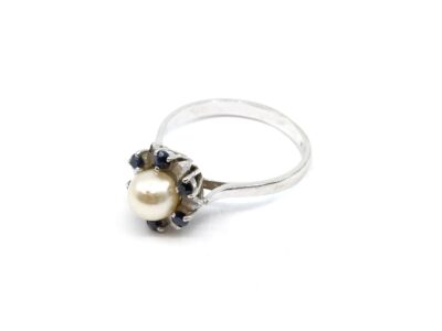 Ring Vitguld 18K Med stenar