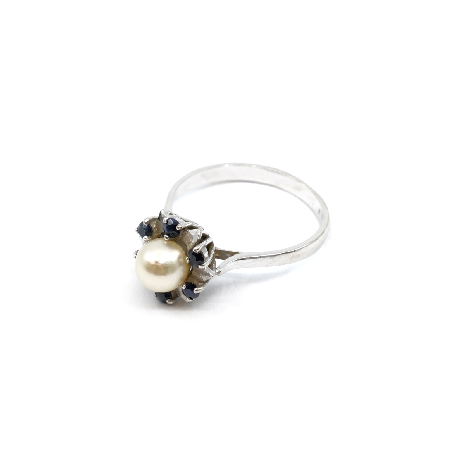 Ring Vitguld 18K Med stenar