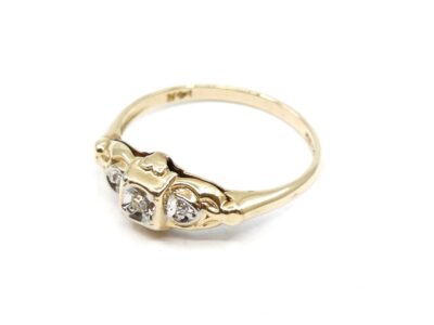 Ring Tvåfärgat Guld 18K Med diamanter