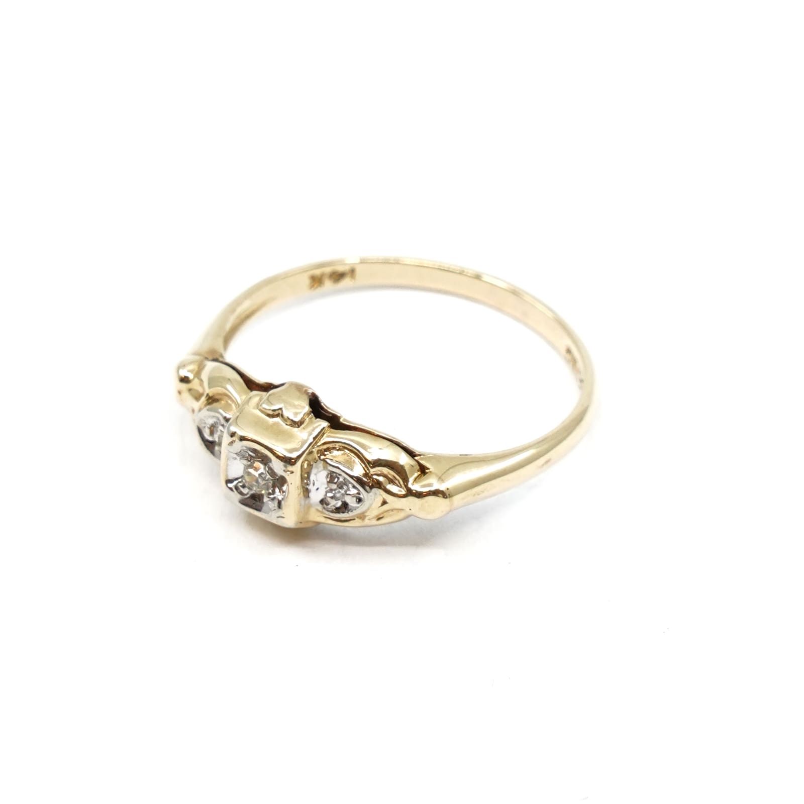Ring Tvåfärgat Guld 18K Med diamanter