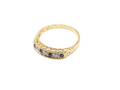 Ring Tvåfärgat Guld 18K Med diamnter