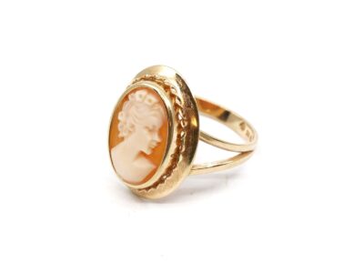 Ring Guld 18K Med Came