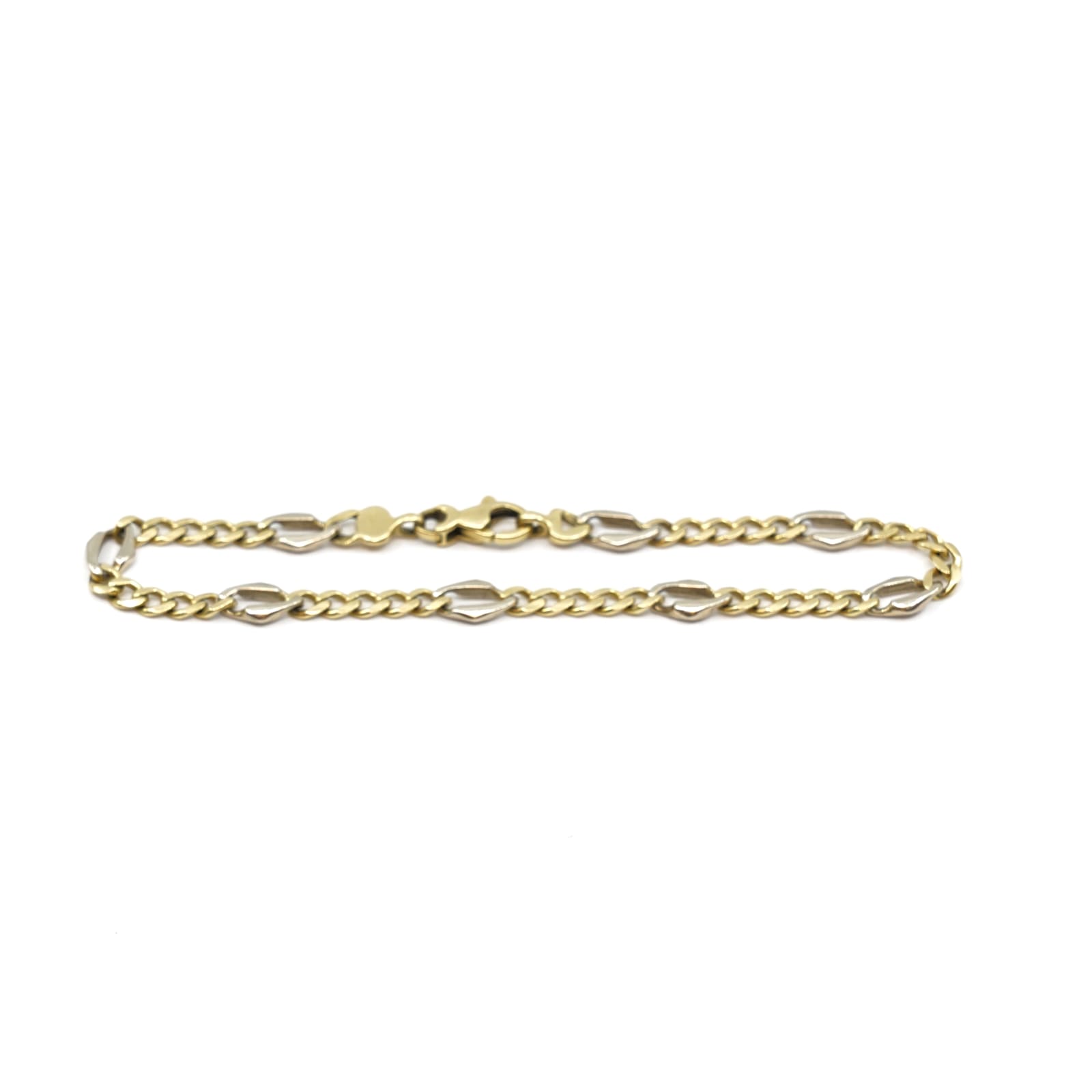Armband Figaro tvåfärgat