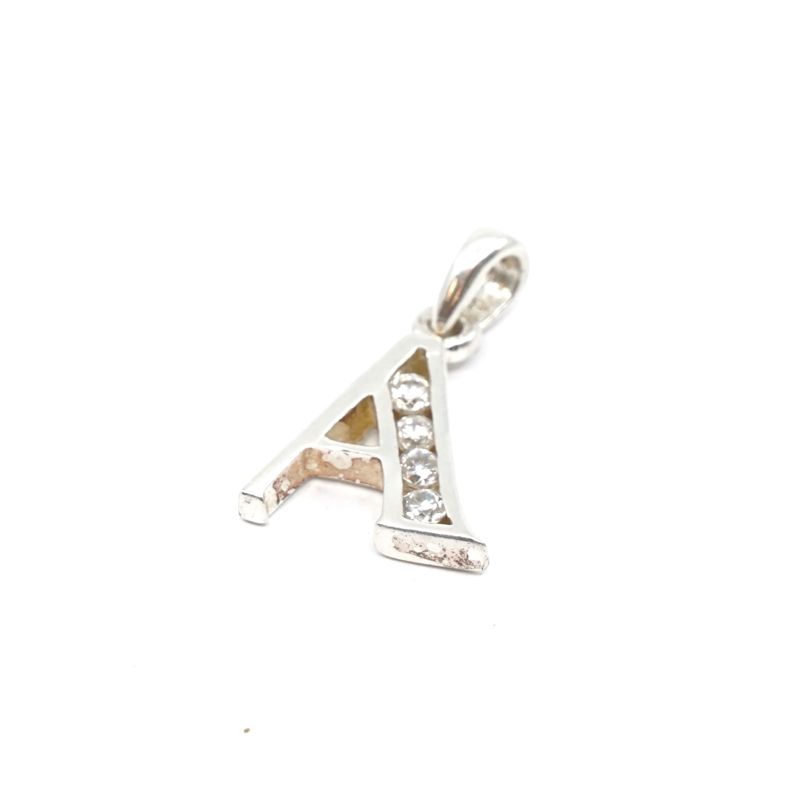 Hänge/berlock "A" Silver