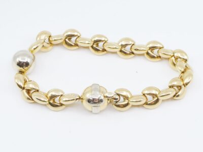 Armband tvåfärgad 18K