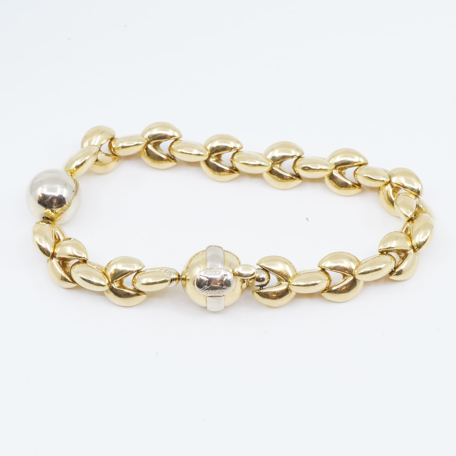 Armband tvåfärgad 18K