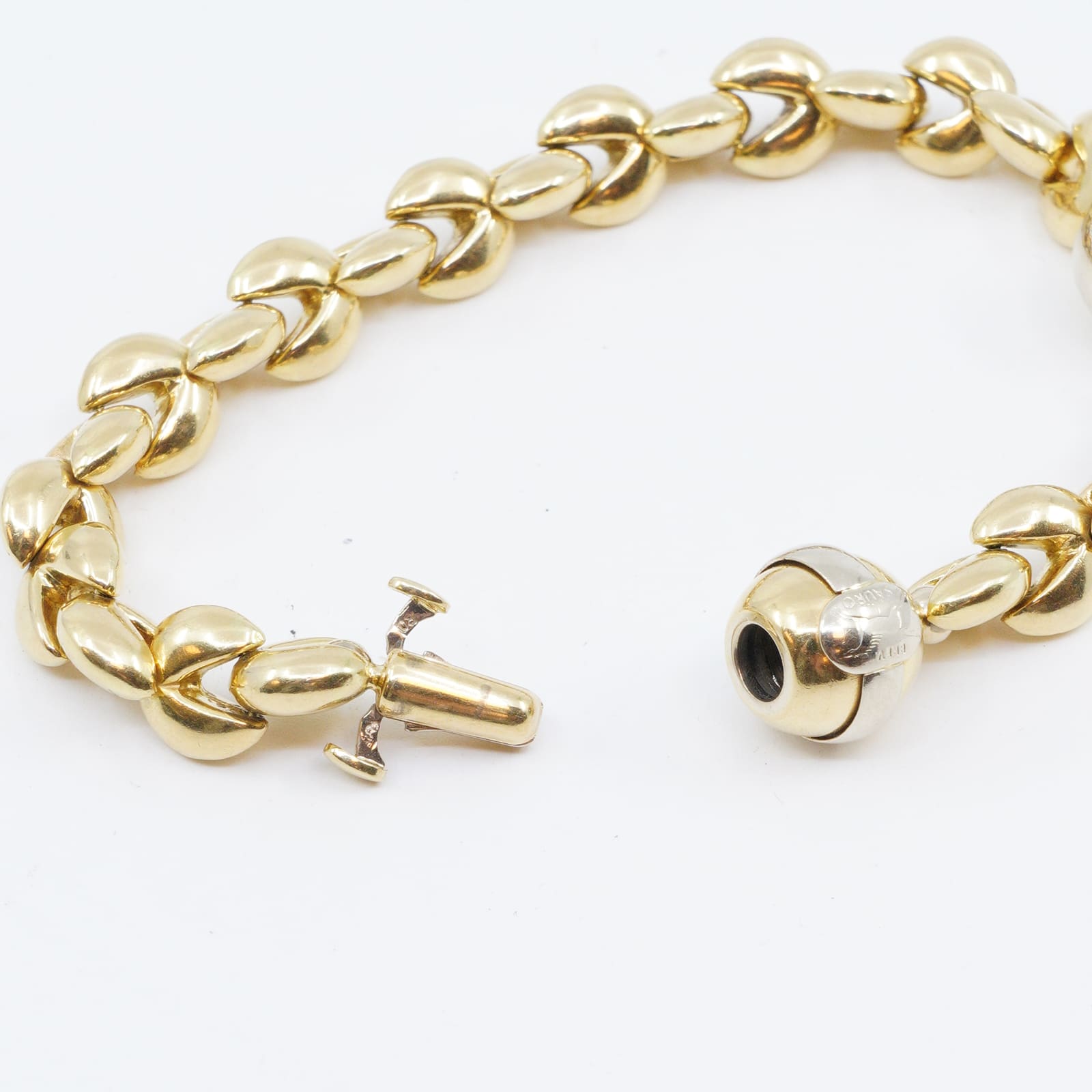 Armband tvåfärgad 18K