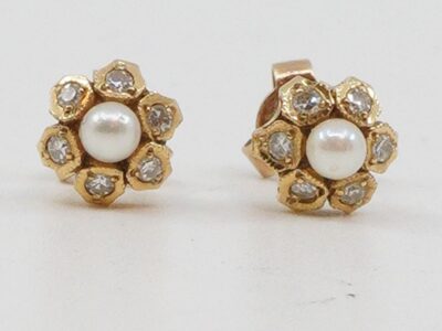 Örhängen 18K med diamanter