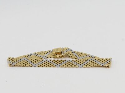 Armband tvåfärgat 18K