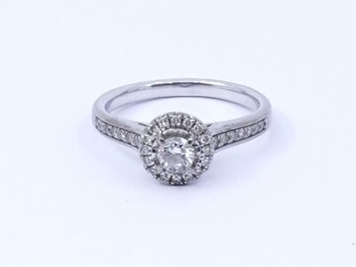 Ring Vitguld 18K
