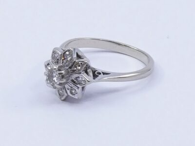 Ring Vitguld 18K med diamanter