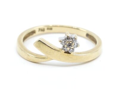 Ring Guld 18K Ø16,25 med diamanter