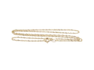 Halskedja Singapore Guld 18K 41,5cm