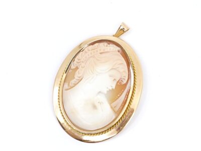 Hänge/brosch med camé Guld 18K