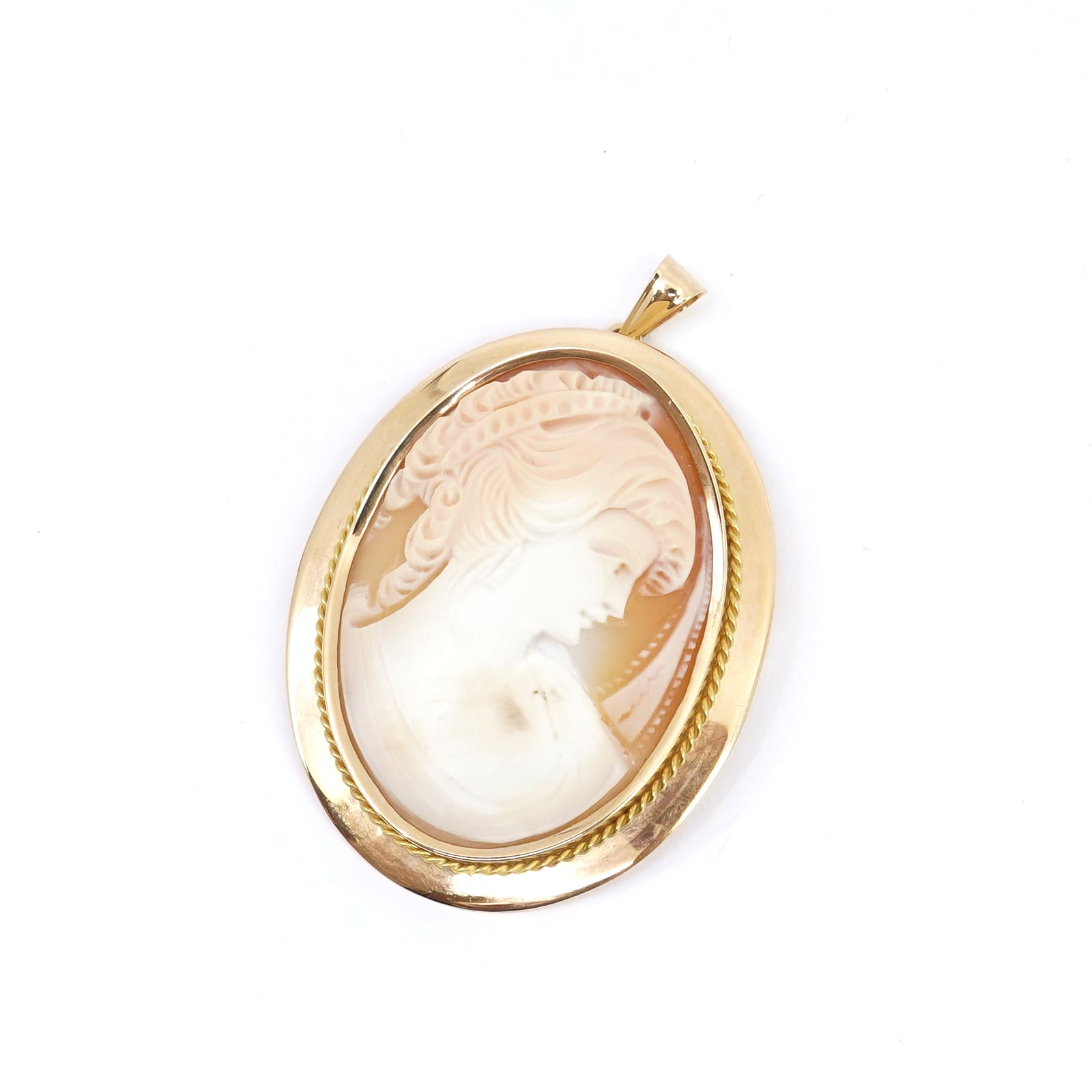 Hänge/brosch med camé Guld 18K