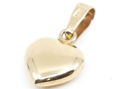 Hänge Hjärta Guld 18K Bredd 9mm Höjd 16mm