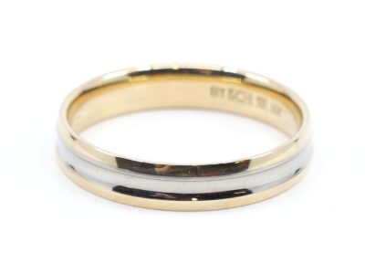 Ring tvåfärgad Guld 18K Ø18,5