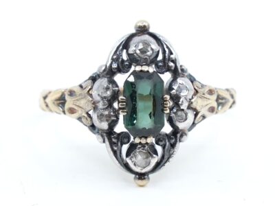 Ring Guld 18K 4,0g Ø19,5 med diamanter