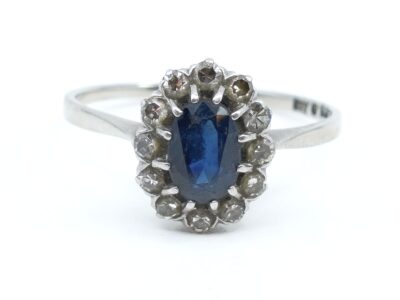 Ring Vitguld 18K Ø18,25 med diamanter