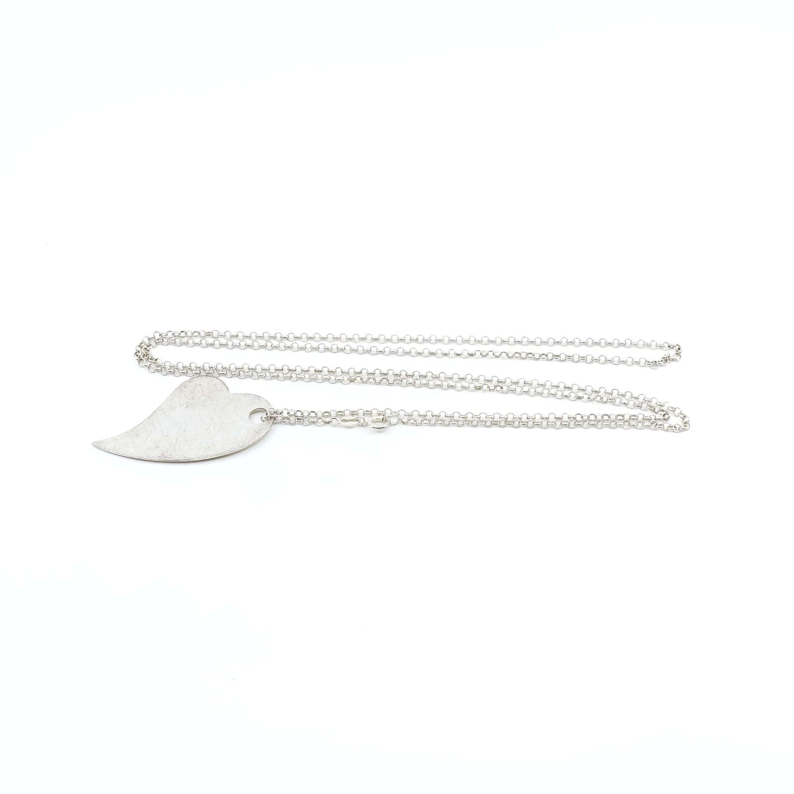 Halskedja Ärtlänk med Hänge Silver S925 81cm