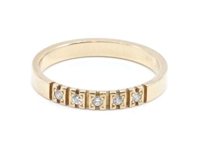 Ring Guld 18K Ø18,25 med diamanter
