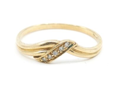 Ring Guld 18K Ø17,75 med diamanter