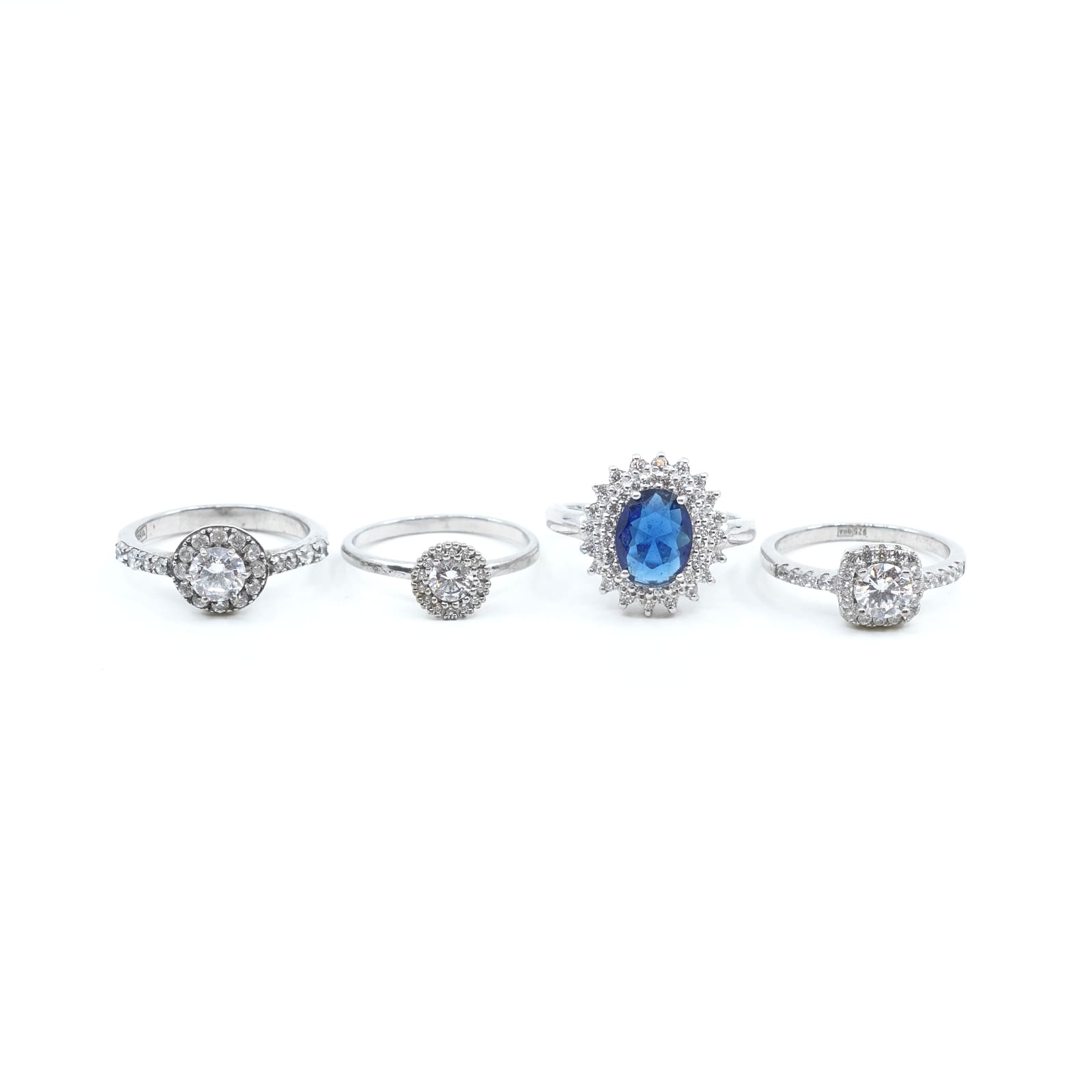 Ringar 4st Silver S925 9,9g Ø16