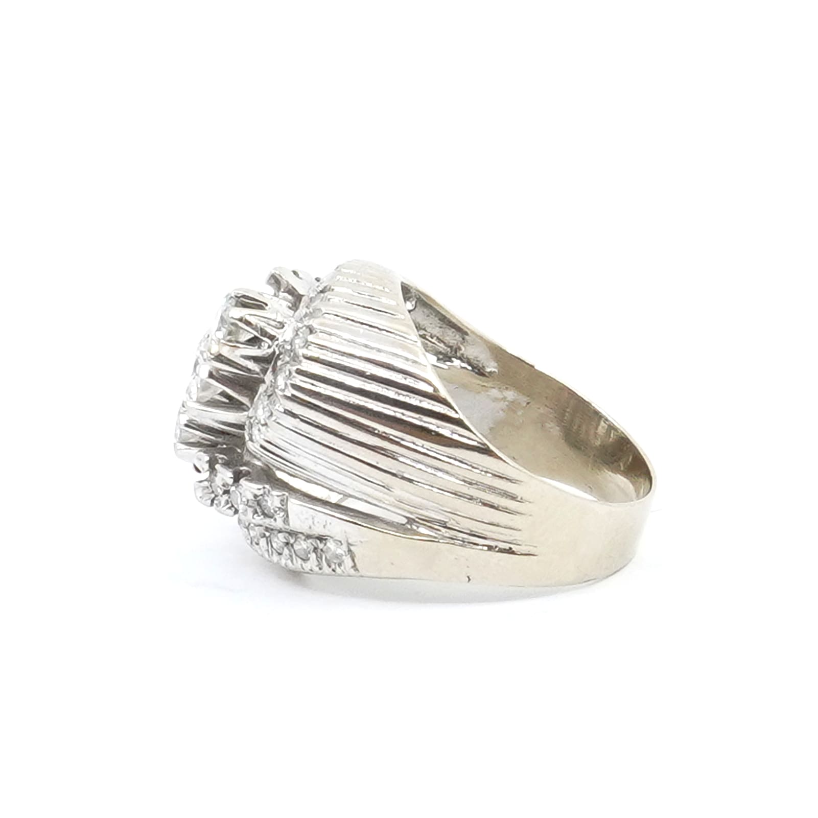 Ring Vitguld med diamanter 14K