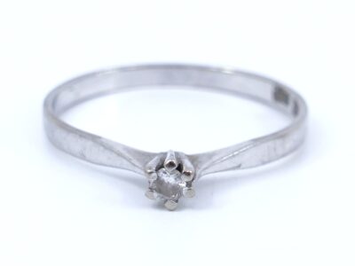 Ring Vitguld 18K