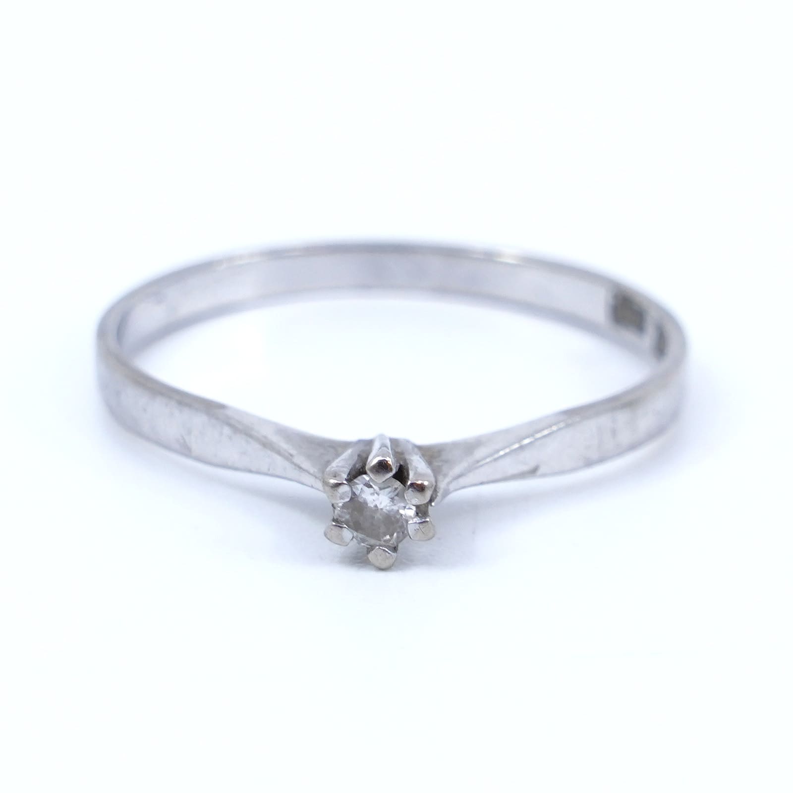 Ring Vitguld 18K med diamant