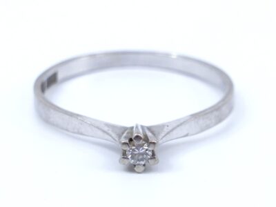 Ring Vitguld 18K