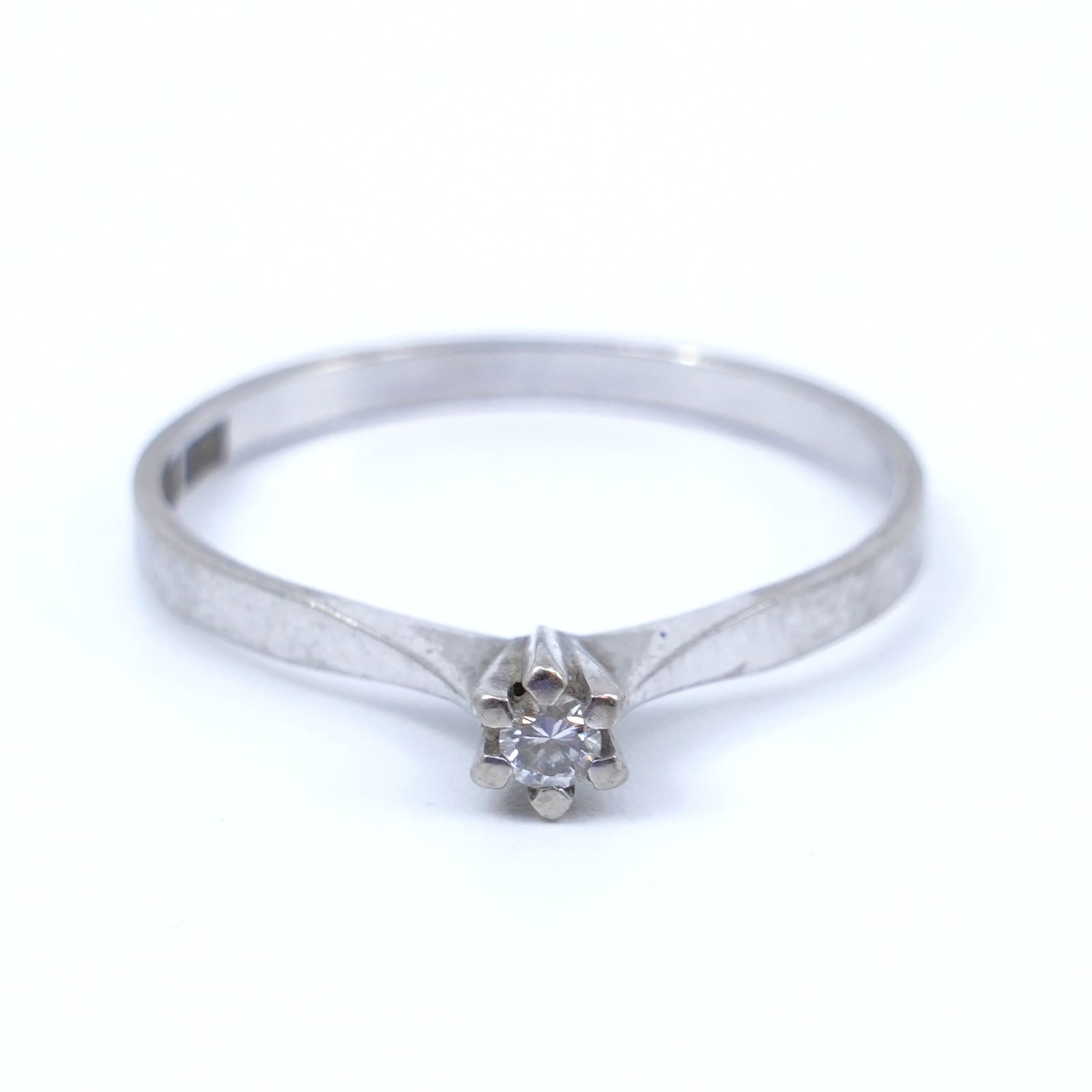 Ring Vitguld 18K