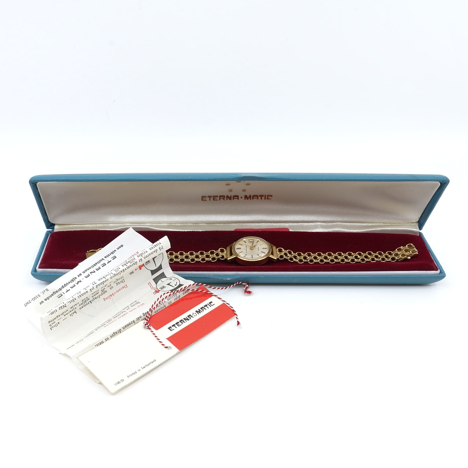 Armbandsur Eterna Matic Sahida Guld 18K