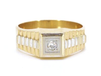 Klackring med diamant