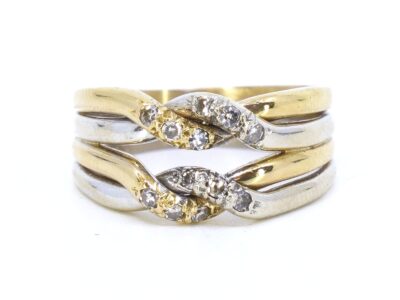 Ring med diamanter