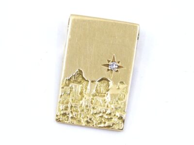 Hänge Bricka med diamant 1x ca 0,01ct