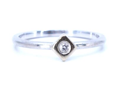 Ring vitguld 18K