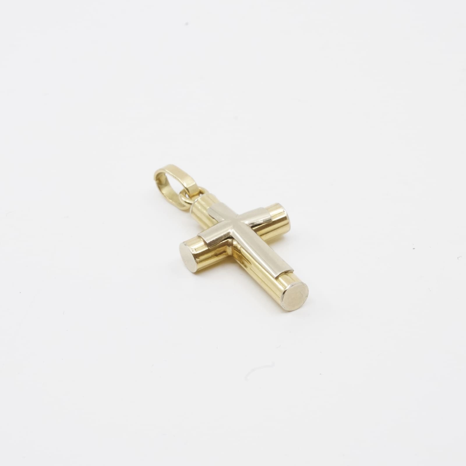Hänge Kors tvåfärgat 18K 4,2g