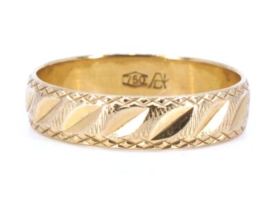 Ring Guld 18K 3,8g Ø19,25